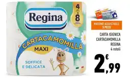 Conad Regina carta igienica cartacamomilla offerta