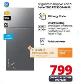 Comet SAMSUNG Frigorifero Doppia Porta Serie 7300 RT53DG7A14S9 offerta