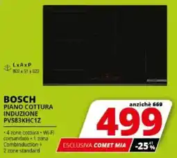 Comet BOSCH PIANO COTTURA INDUZIONE PVS83KHC1Z offerta