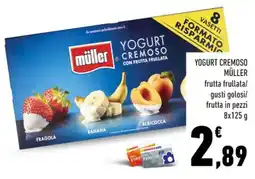 Conad Müller yogurt cremoso frutta frullata/ gusti golosi/ frutta in pezzi offerta