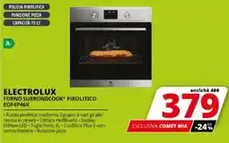 Comet ELECTROLUX FORNO SURRONDCOOK PIROLITICO EOF4P46X offerta