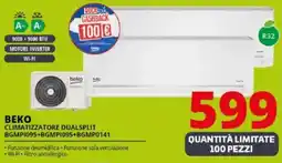 Comet BEKO CLIMATIZZATORE DUALSPLIT BGMP1095+BGMP1095+BGMP0141 offerta