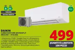 Comet DAIKIN CLIMATIZZATORE MONOSPLIT ARXC35D + ATXC35D offerta