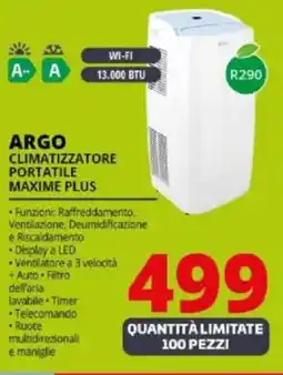 Comet Argo climatizzatore portatile maxime plus offerta