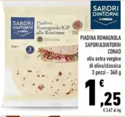 Conad Sapori dintorni conad piadina romagnola offerta