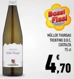 Conad Costalta müller thurgau trentino d.o.c. offerta