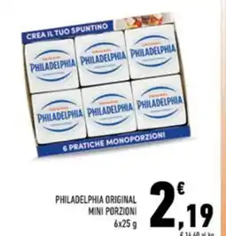 Conad Philadelphia original mini porzioni offerta