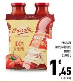 Conad Mutti passata di pomodoro offerta