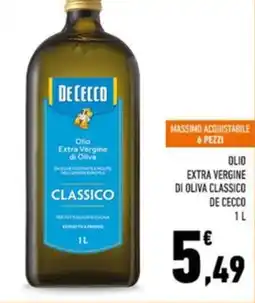 Conad De cecco olio extra vergine di oliva classico offerta