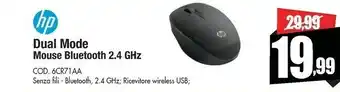 Dual mode mouse bluetooth 2.4 ghz