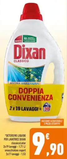 Conad Dixan detersivo liquido per lavatrice offerta