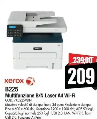 Vobis B225 multifunzione b/n laser a4 wi-fi offerta
