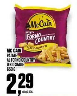 Coop Mc cain patate al forno country o kid smile offerta