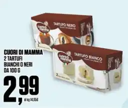 Coop Cuori di mamma 2 tartufi bianchi o neri offerta