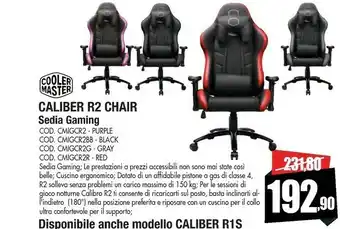 Caliber r2 chair sedia gaming