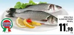 Conad Spigola italia allevata mar tirreno offerta