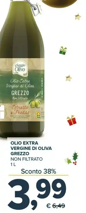 Todis Olio extra vergine di oliva grezzo 1000 g(ml) offerta