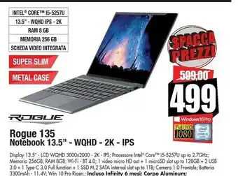 Vobis 135 notebook 13.5" - wqhd - 2k - ips offerta