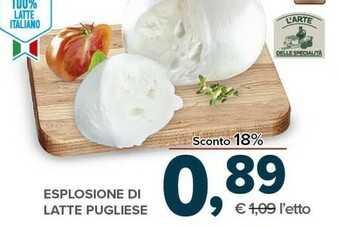 Todis Esplosione di latte pugliese offerta