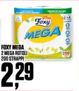 Coop Foxy mega 2 mega rotoli 200 strappi offerta