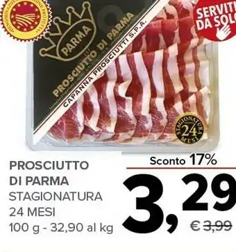 Todis Prosciutto di parma stagionatura 24 mesi offerta