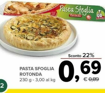 Pasta sfoglia rotonda