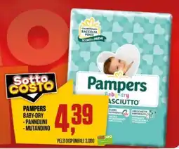 Coop Pampers baby-dry -pannolini -mutandino offerta