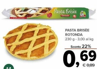 Todis Pasta brisee rotonda offerta