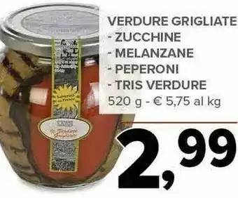 Todis Verdure grigliate zucchine 520 g offerta
