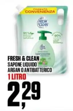 Coop Fresh & clean sapone liquido argan o antibatterico offerta