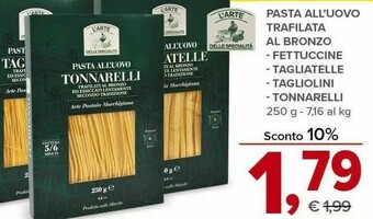 Pasta all'uovo trafilata al bronzo