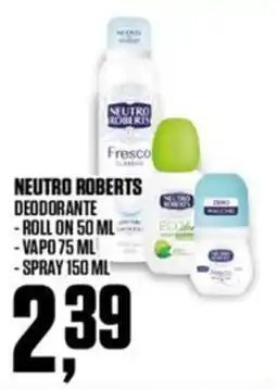 Coop Neutro roberts deodorante offerta