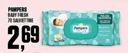 Coop Pampers baby fresh 70 salviettine offerta