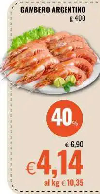 Famila GAMBERO ARGENTINO offerta