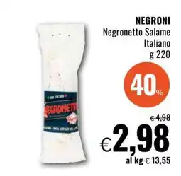 Famila Negroni Negronetto Salame Italiano offerta