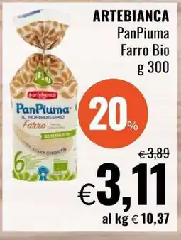 Famila ARTEBIANCA PanPiuma Farro Bio offerta