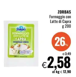 Famila ZORBAS Formaggio con Latte di Capra offerta