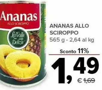 Todis Ananas allo sciroppo offerta