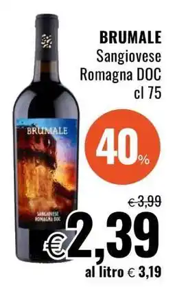 Famila BRUMALE Sangiovese Romagna DOC cl 75 offerta