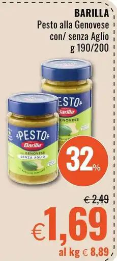 Famila BARILLA Pesto alla Genovese con/ senza Aglio offerta