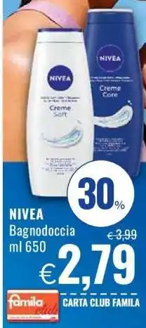 Famila NIVEA Bagnodoccia offerta
