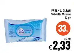 Famila FRESH & CLEAN Salviette Milleusi 72 pz offerta