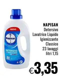 Famila NAPISAN Detersivo Lavatrice Liquido Igienizzante Classico offerta