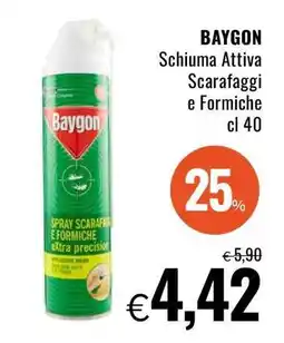 Famila BAYGON Schiuma Attiva Scarafaggi e Formiche cl 40 offerta