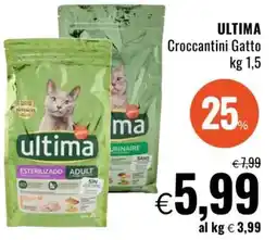 Famila ULTIMA Croccantini Gatto kg 1,5 offerta