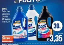 Famila DEOX Detersivo Lavatrice Liquido offerta
