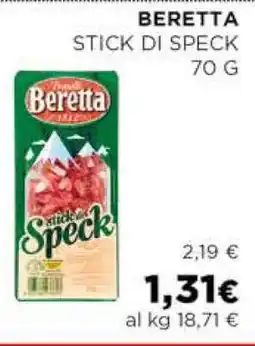 Coop BERETTA STICK DI SPECK 70 G offerta