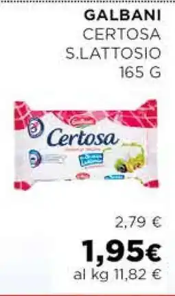 Coop GALBANI Certosa s.lattosio 165 g offerta