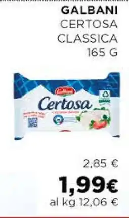 Coop GALBANI Certosa Classica offerta