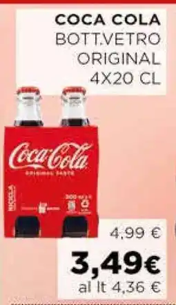 Coop Coca Cola Bottvetro Original 4x20 cl offerta